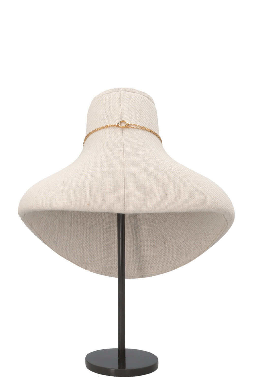 CELINE Knot Disc Pendant Necklace Glod