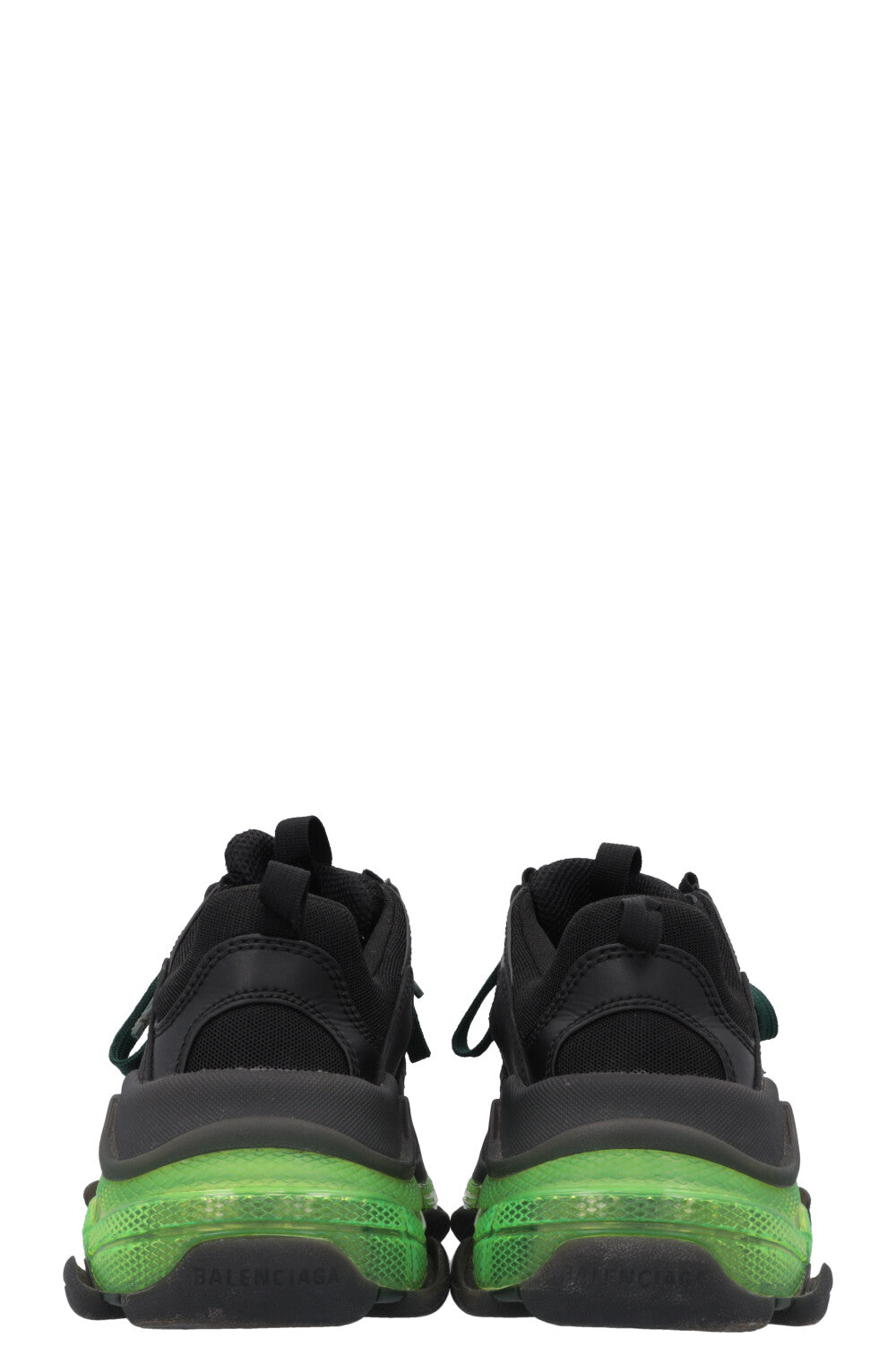BALENCIAGA Triple S Sneakers Black Green