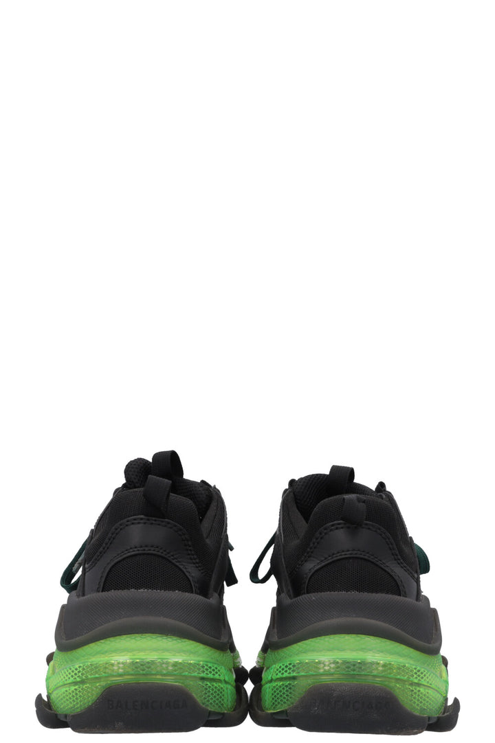 BALENCIAGA Triple S Sneakers Black Green