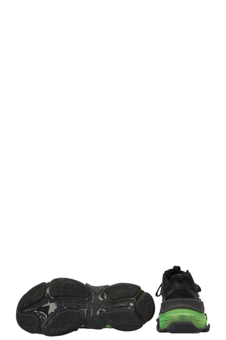 BALENCIAGA Triple S Sneakers Black Green