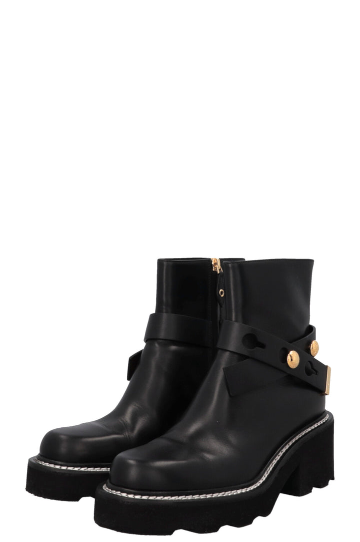 LOUIS VUITTON Beaubourg Ankle Boots Black