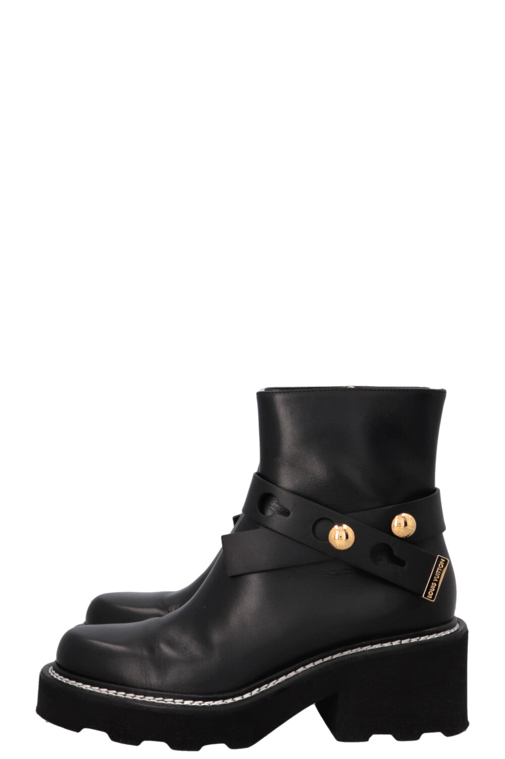 LOUIS VUITTON Beaubourg Ankle Boots Black