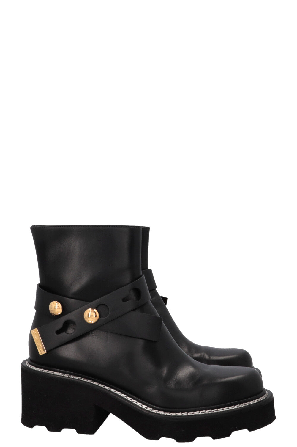 LOUIS VUITTON Beaubourg Ankle Boots Black