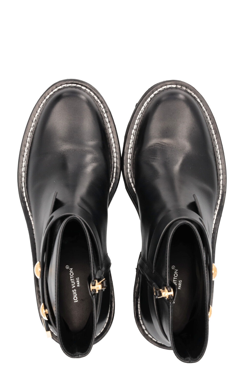 LOUIS VUITTON Beaubourg Ankle Boots Black