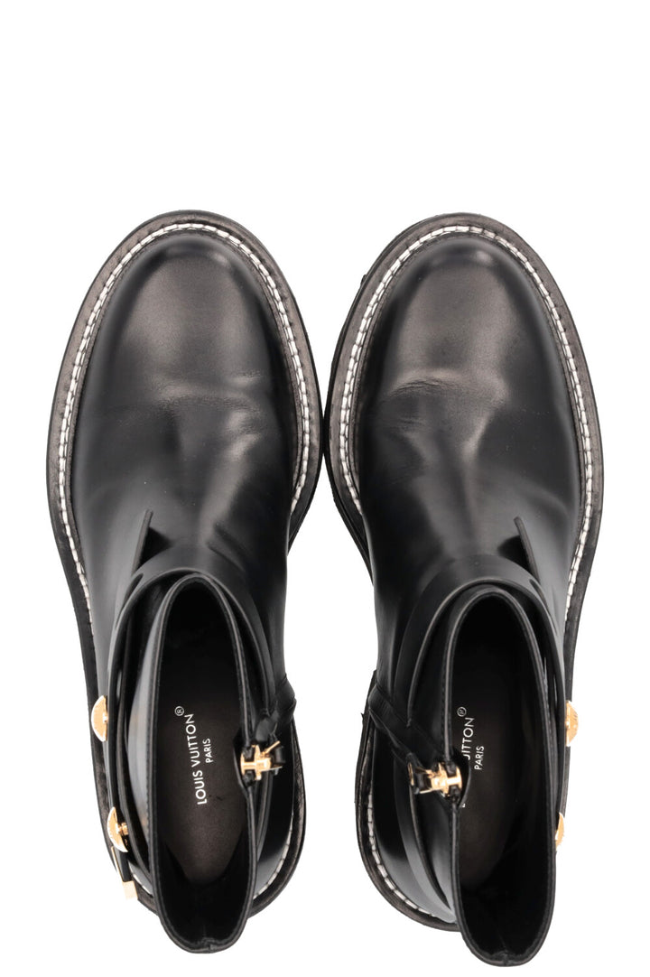 LOUIS VUITTON Beaubourg Ankle Boots Black