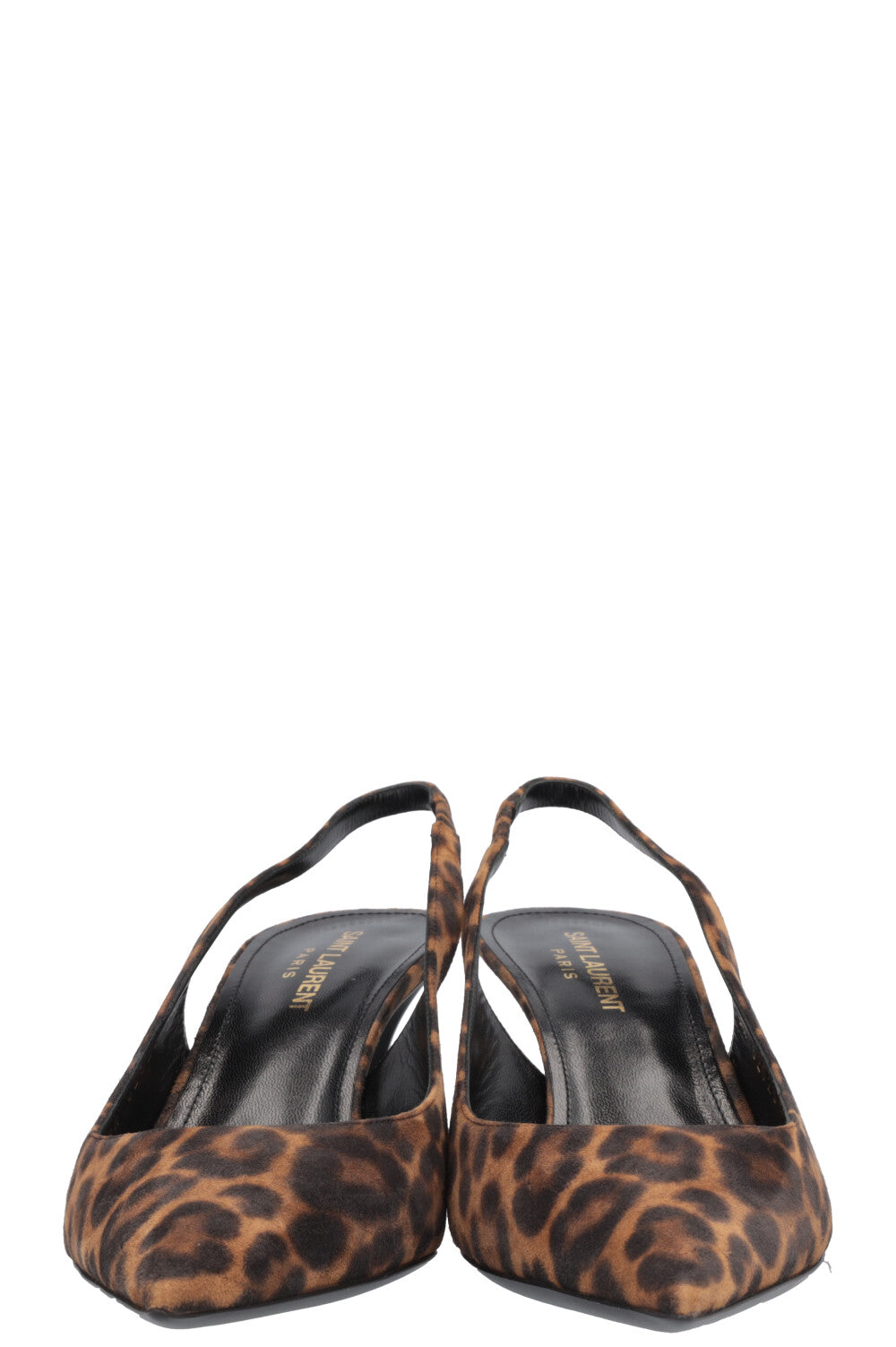 SAINT LAURENT Cherish Slingback Heels Cheetah