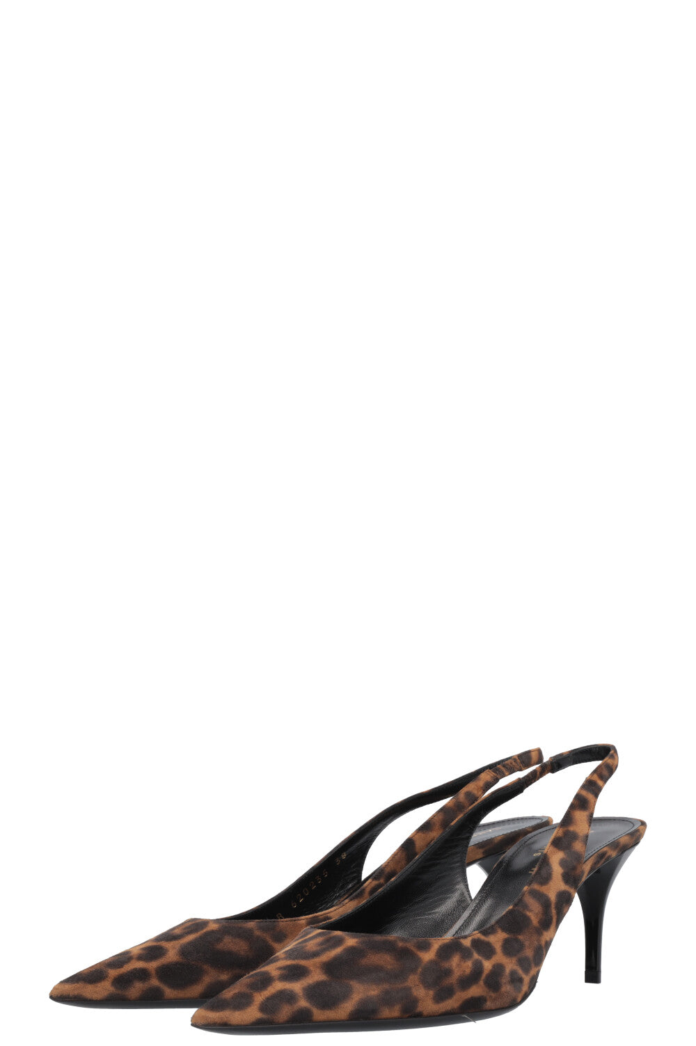 SAINT LAURENT Cherish Slingback Heels Cheetah
