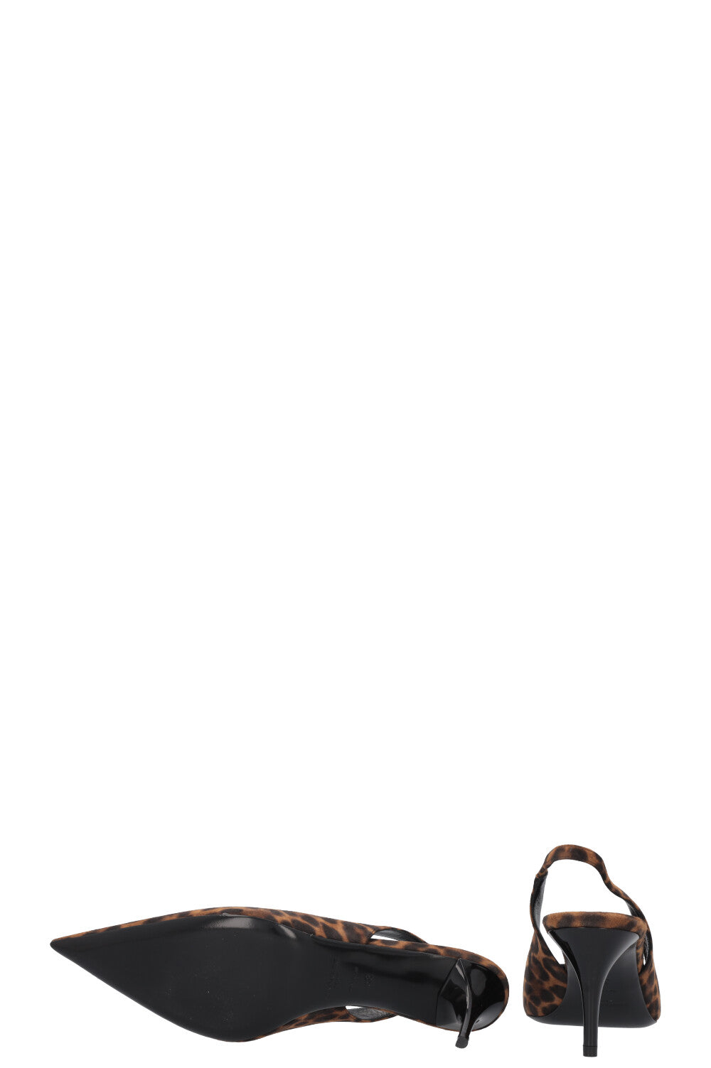 SAINT LAURENT Cherish Slingback Heels Cheetah