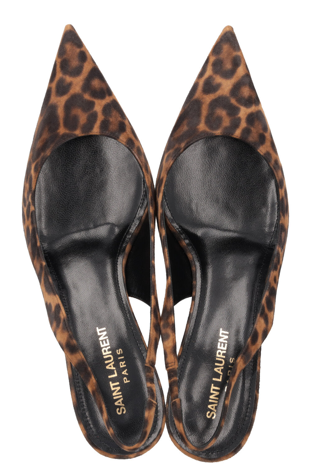 SAINT LAURENT Cherish Slingback Heels Cheetah