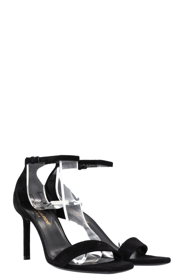 SAINT LAURENT Heels Suede Black