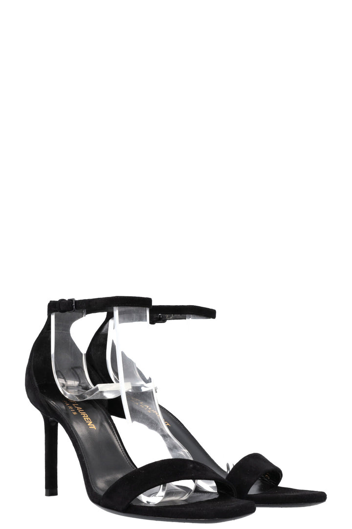 SAINT LAURENT Heels Suede Black