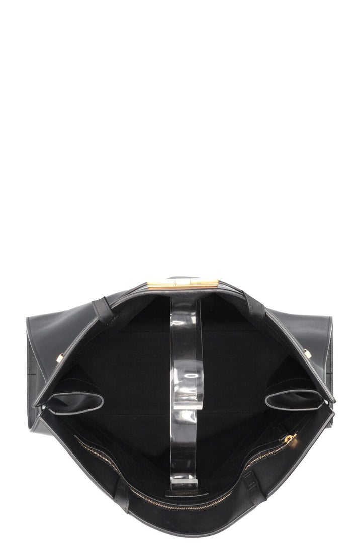 SAINT LAURENT Manhattan Tote Bag Leather Black