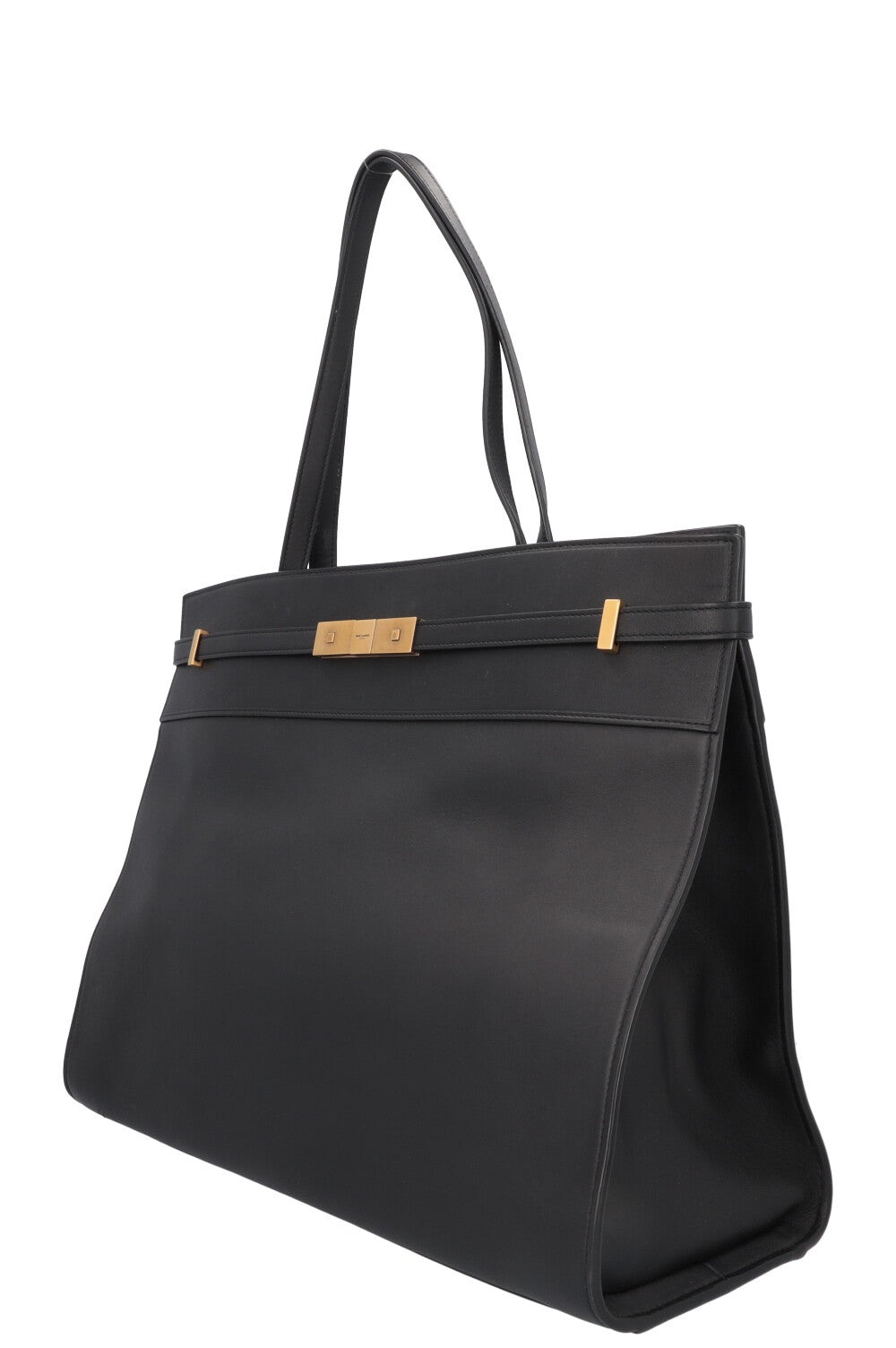 SAINT LAURENT Manhattan Tote Bag Leather Black