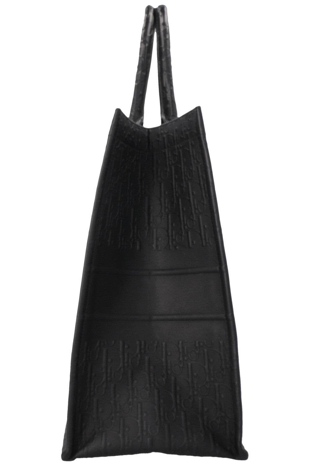 CHRISTIAN DIOR Large Oblique Book Tote Leather Black