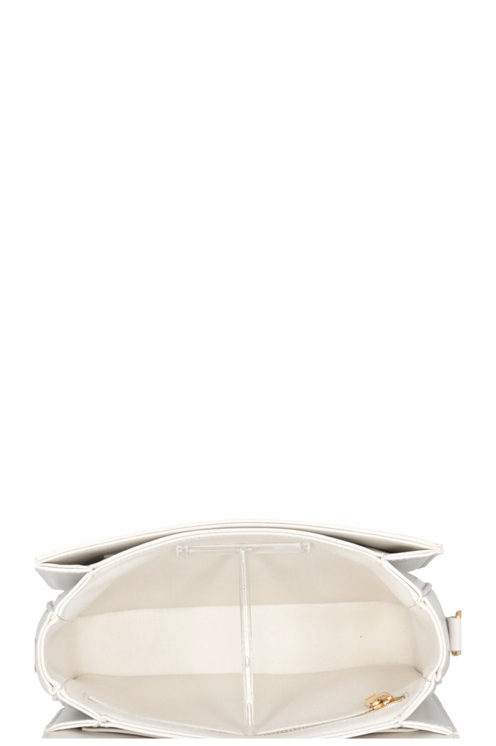 CELINE Teen Triomph Crossbody Bag White