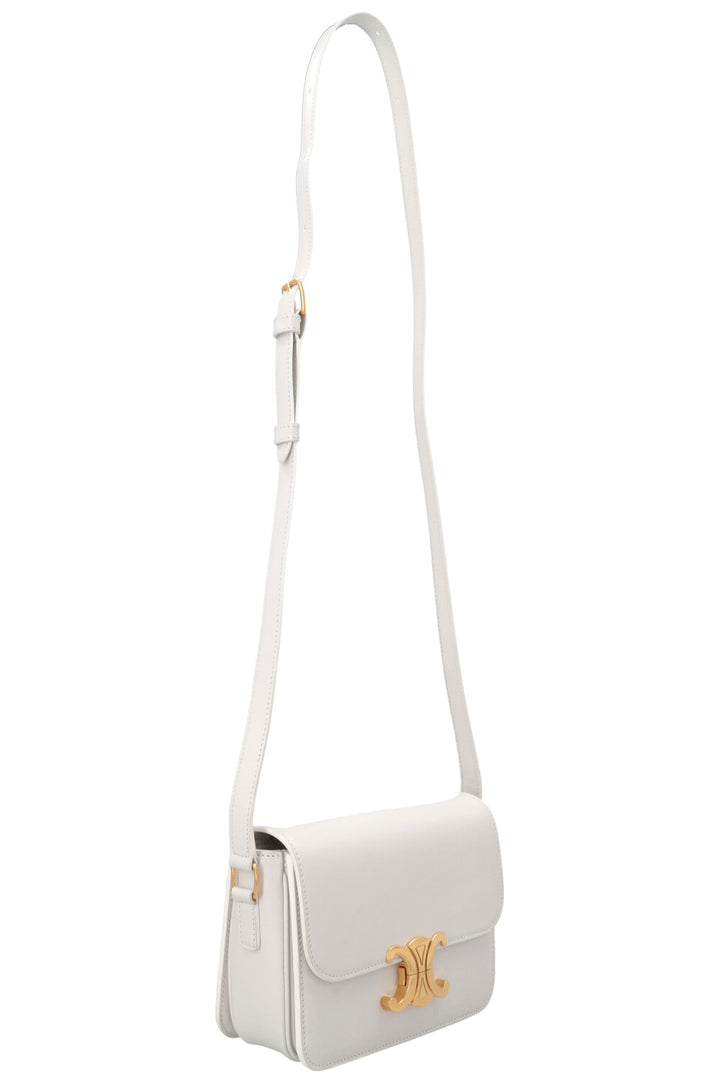 CELINE Teen Triomph Crossbody Bag White
