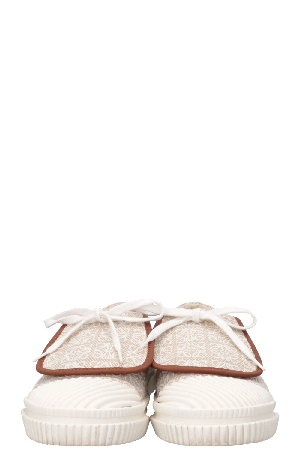Baskets à rabat LOEWE Anagram en toile ivoire