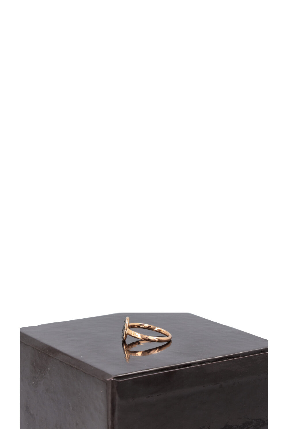POMELLATO Sabbia Ring 18k Rose Gold Brown Diamonds