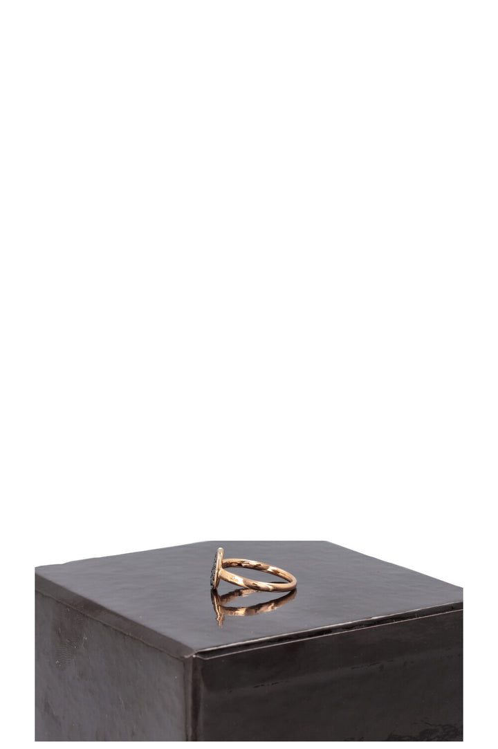 POMELLATO Sabbia Ring 18k Rose Gold Brown Diamonds