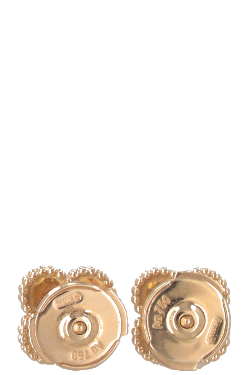 VAN CLEEF &amp; ARPELS Sweet Alhambra Earrings 18k Yellow Gold Onyx