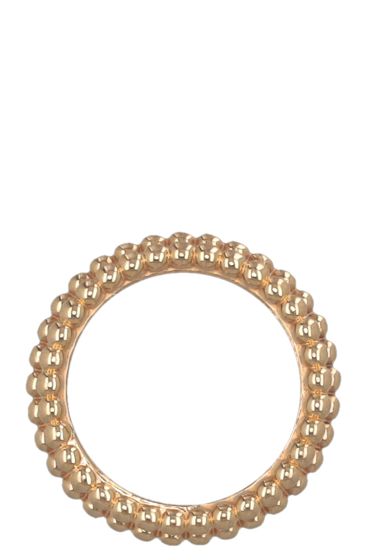 VAN CLEEF &amp; ARPELS Ring Perlée Pearls of Gold 3 Row 18k Yellow Gold