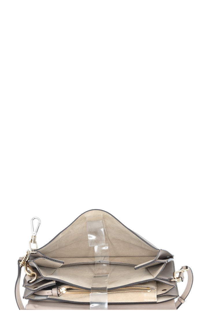 CHLOÉ Faye Medium Bag Leather Beige