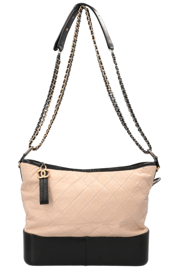 CHANEL Gabrielle Cuir Nude Moyen
