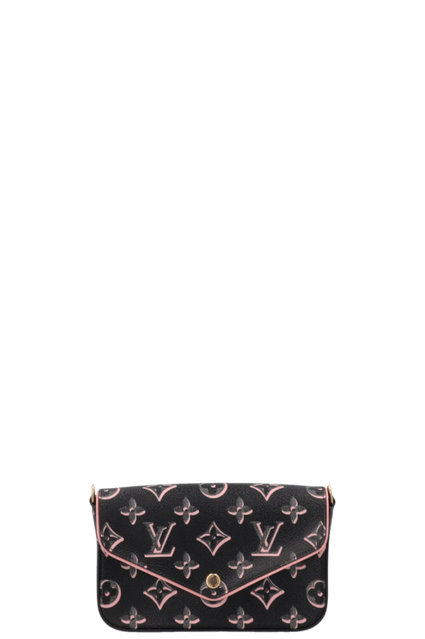 LOUIS VUITTON Félicie Strap & Go Crossbody Bag Black