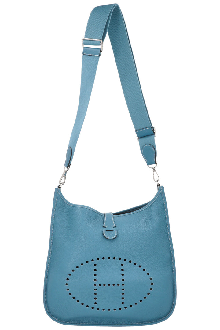 HERMÈS Evelyne GM Clemence Bleu Jean