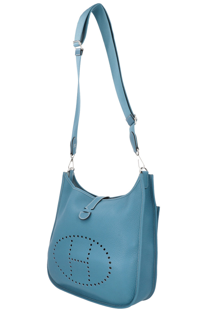 HERMÈS Evelyne GM Clemence Bleu Jean