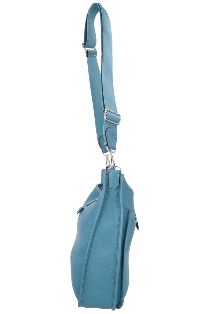 HERMÈS Evelyne GM Clemence Bleu Jean