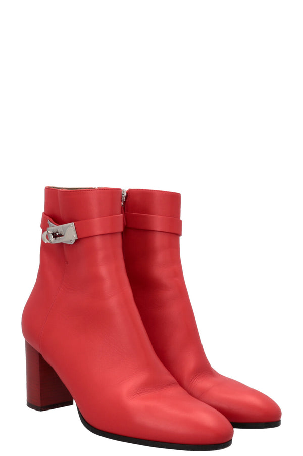Bottines Hermès Saint Germain rouges