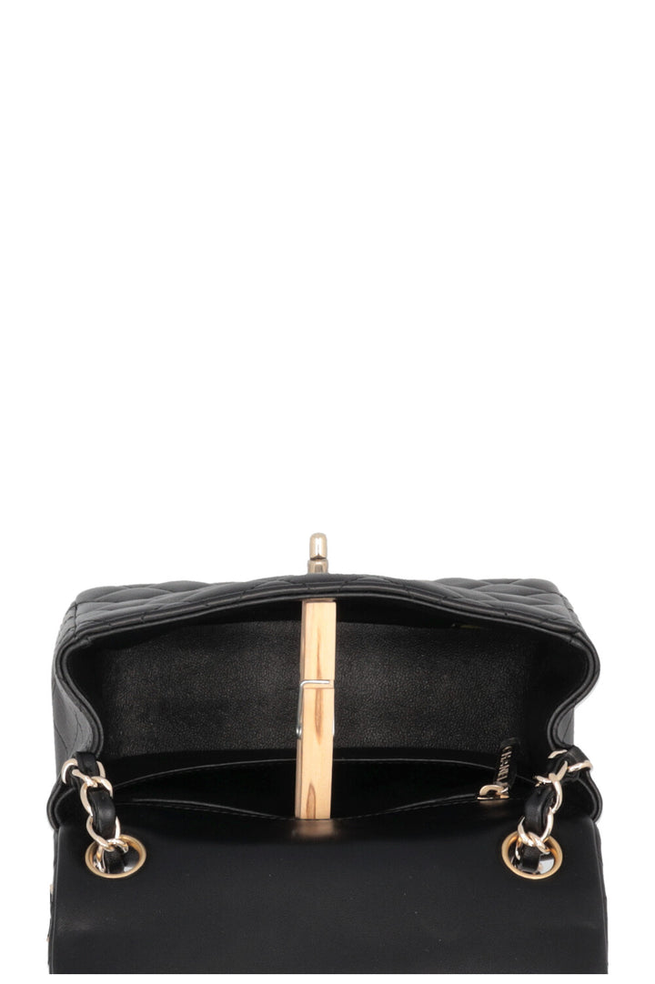 CHANEL Square Mini Crossbody Bag Black