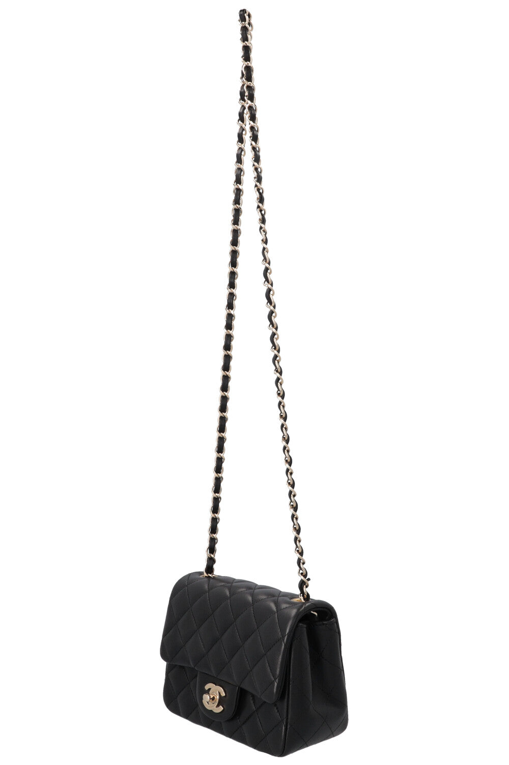 CHANEL Square Mini Crossbody Bag Black
