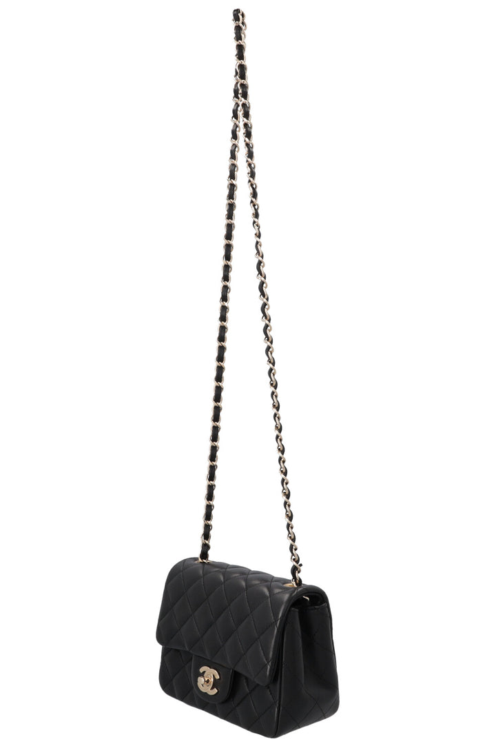 CHANEL Square Mini Crossbody Bag Black