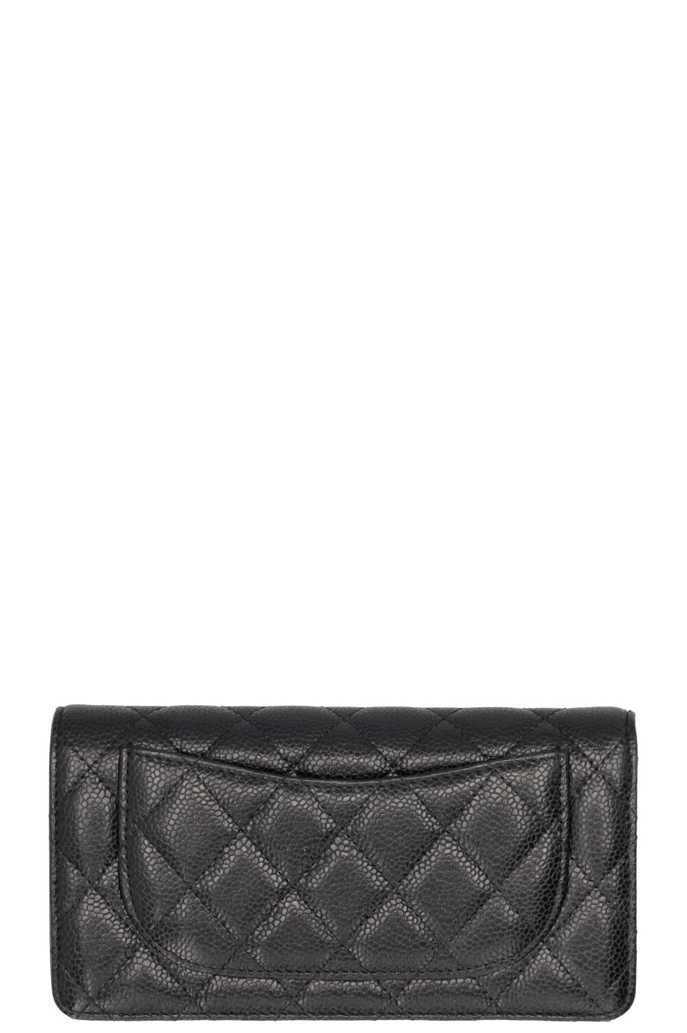 CHANEL Long Wallet Caviar Black
