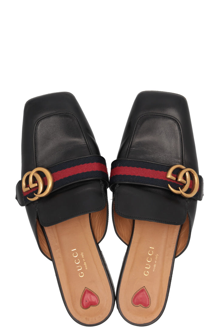 Mocassins GUCCI Marmont Cuir Noir