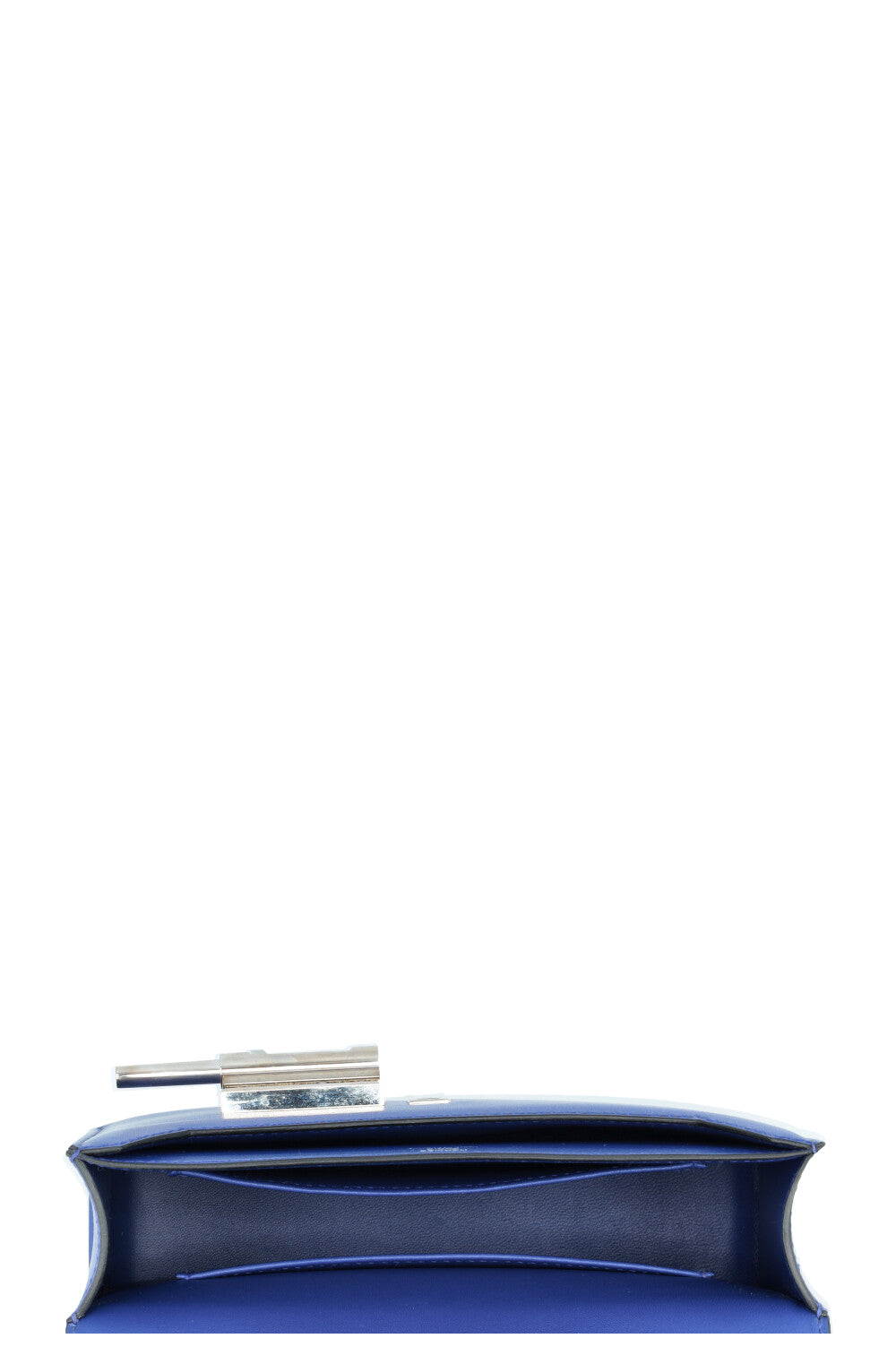 HERMÈS Verrou Chaine Mini Crossbody Bag Tadelakt Bleu Electrique