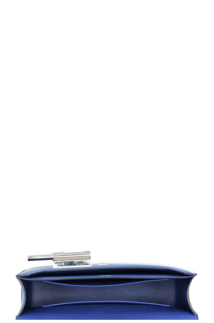 HERMÈS Verrou Chaine Mini Crossbody Bag Tadelakt Bleu Electrique