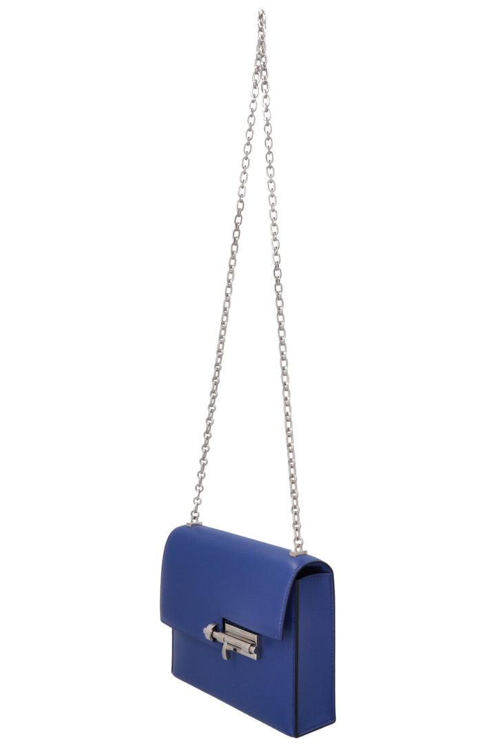 HERMÈS Verrou Chaine Mini Crossbody Bag Tadelakt Bleu Electrique