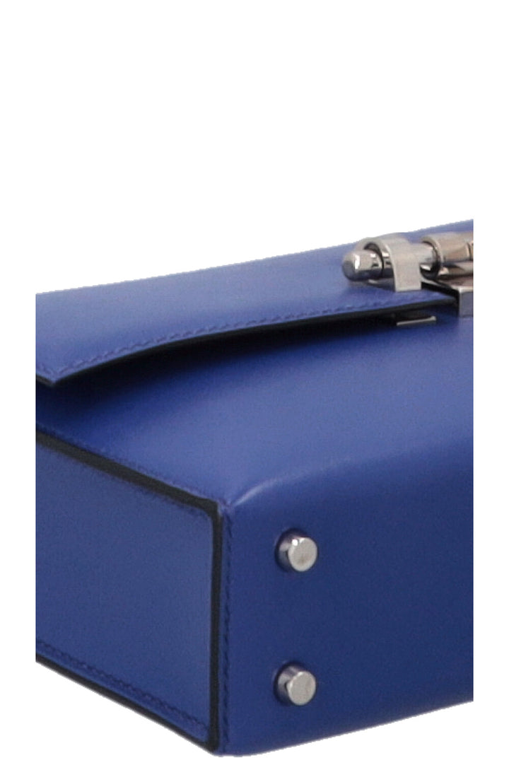 HERMÈS Verrou Chaine Mini Crossbody Bag Tadelakt Bleu Electrique