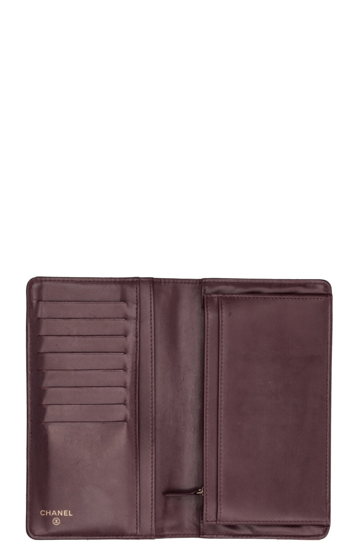CHANEL CC Long Wallet Bronze