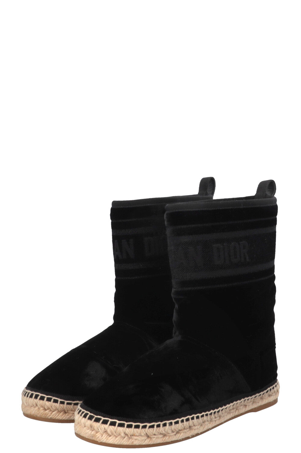 CHRISTIAN DIOR Chez Moi Granville Boots Velvet Black