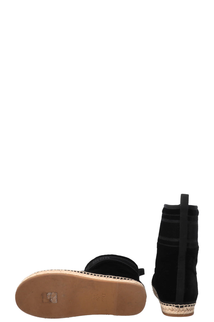 CHRISTIAN DIOR Chez Moi Granville Boots Velvet Black