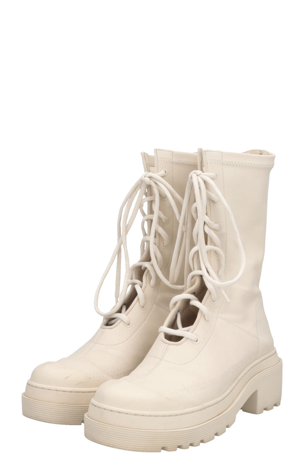 CHRISTIAN DIOR Arcade Boots Leather Off-White