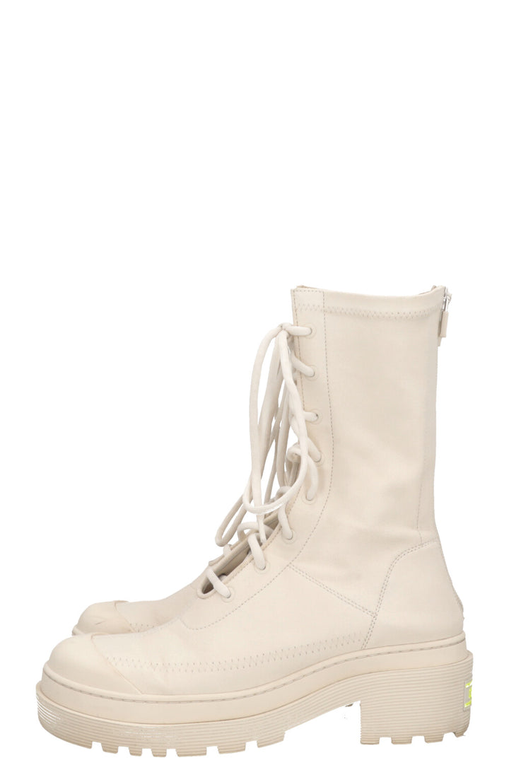 CHRISTIAN DIOR Arcade Boots Leather Off-White