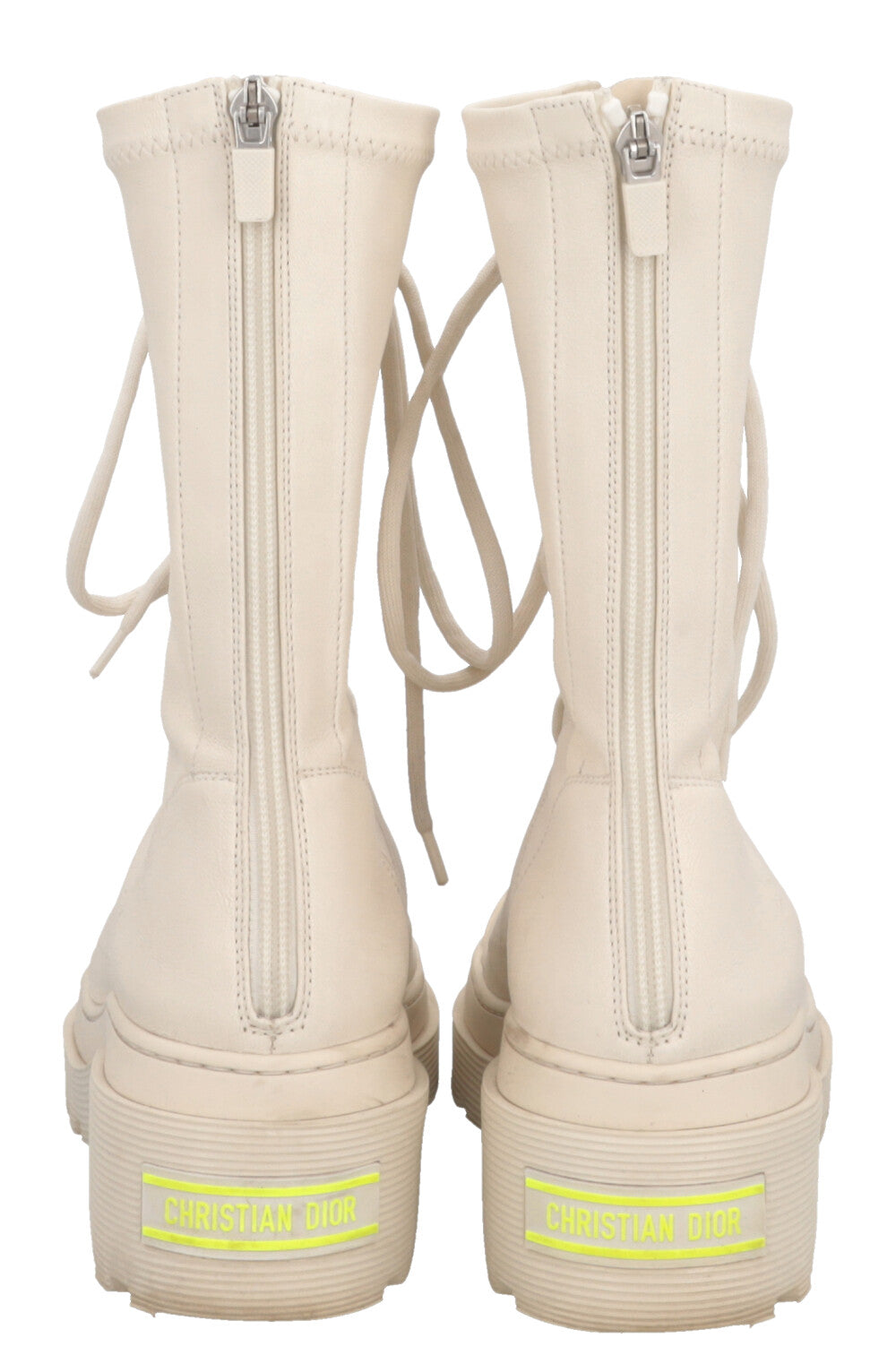 CHRISTIAN DIOR Arcade Boots Leather Off-White