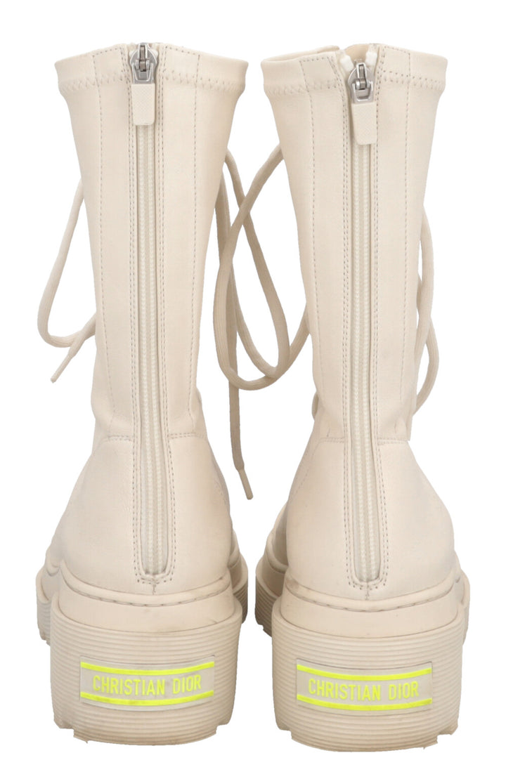 CHRISTIAN DIOR Arcade Boots Leather Off-White