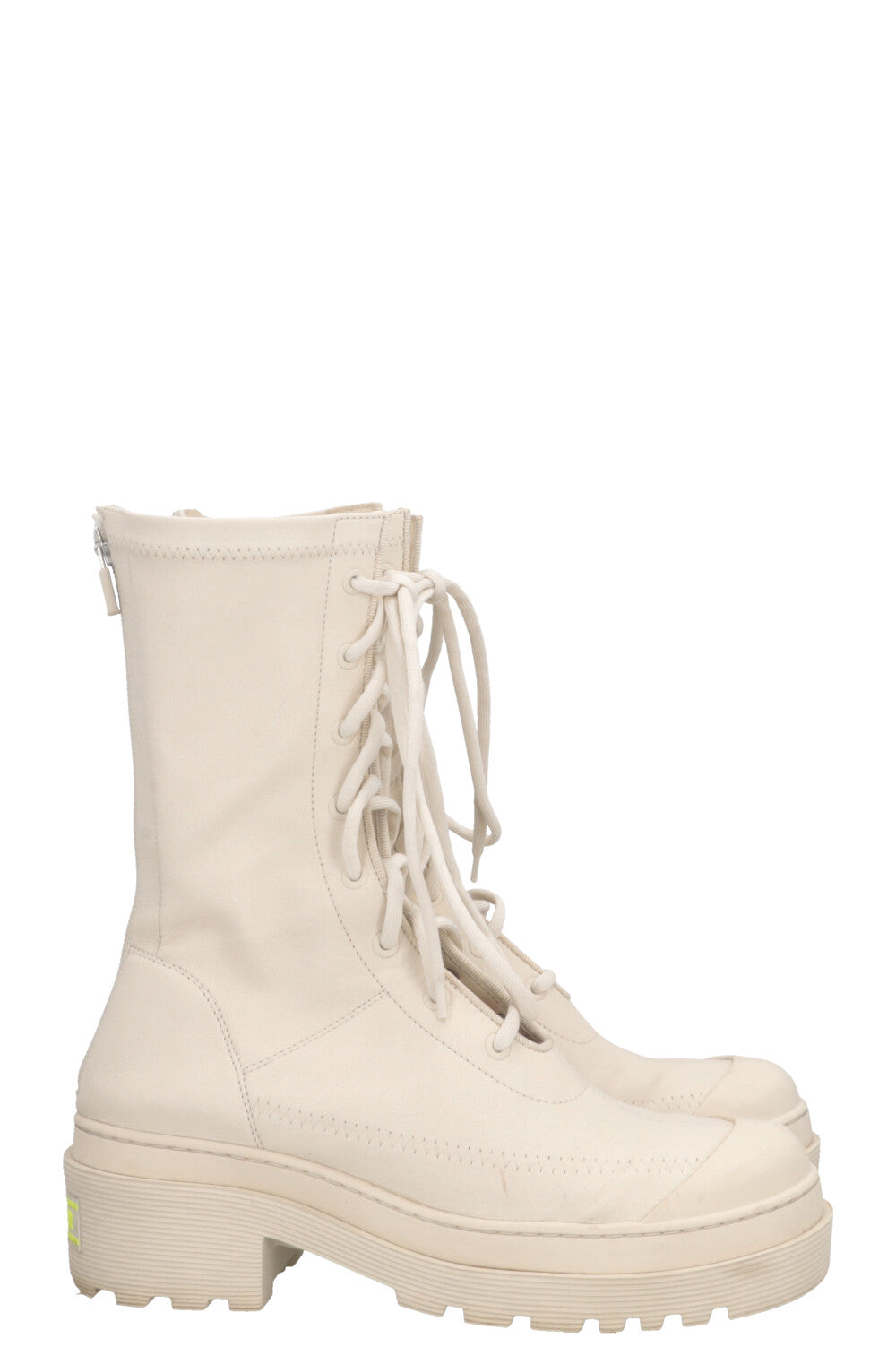 CHRISTIAN DIOR Arcade Boots Leather Off-White