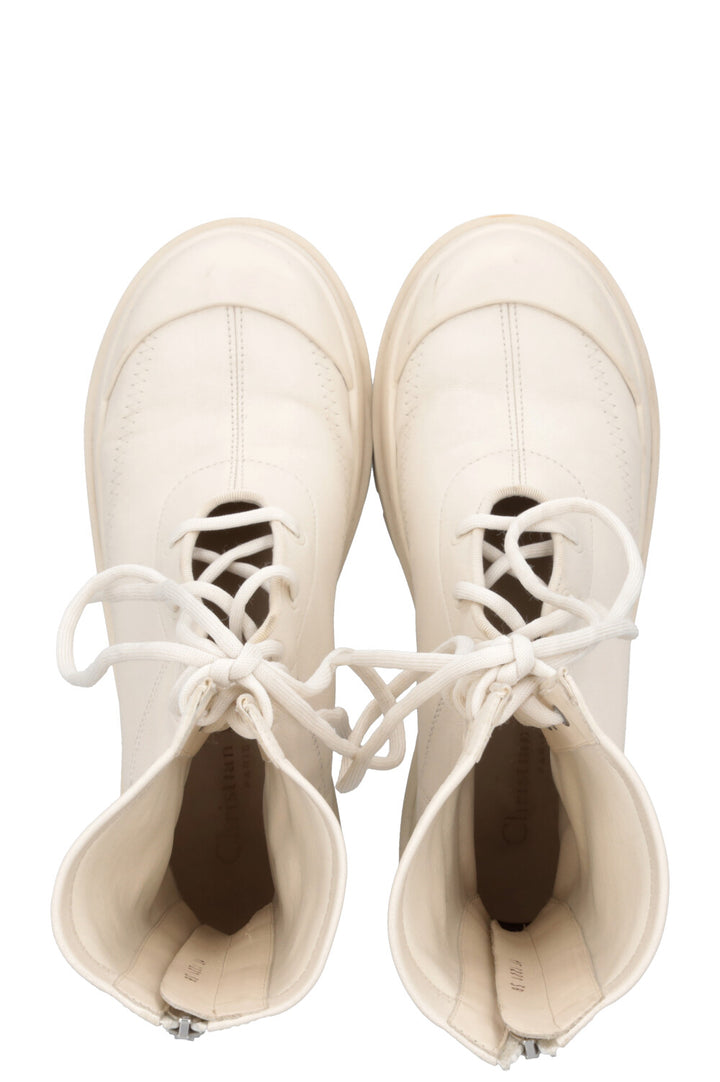 CHRISTIAN DIOR Arcade Boots Leather Off-White